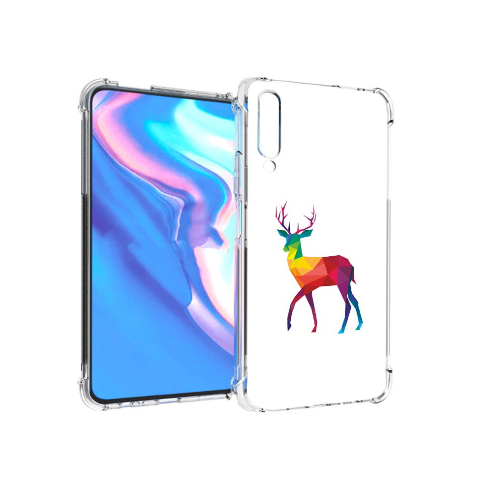 

Чехол MyPads Tocco для Honor 9X Pro геометрический олень, Прозрачный, Tocco