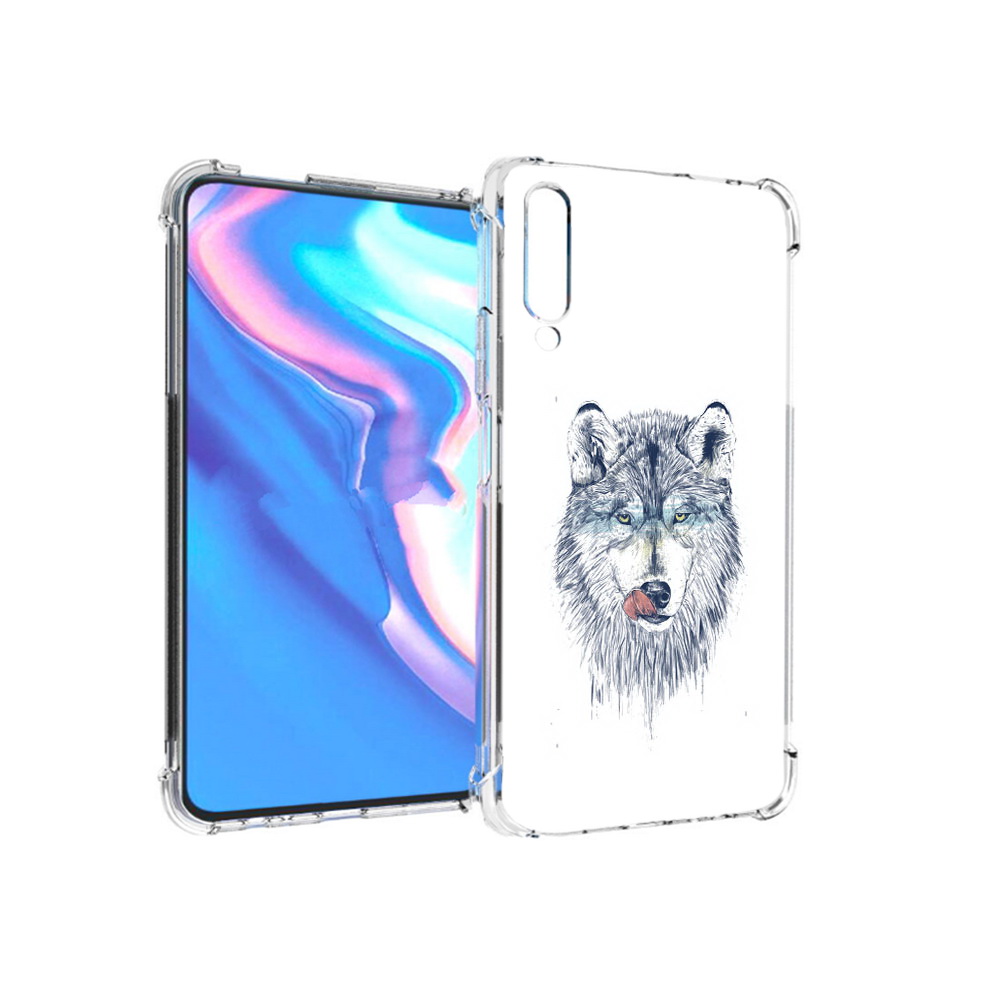 

Чехол MyPads Tocco для Honor 9X Pro голодгый волк, Прозрачный, Tocco