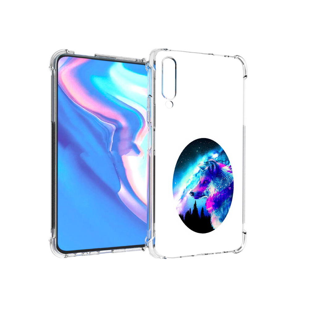 

Чехол MyPads Tocco для Honor 9X Pro голубой волк, Прозрачный, Tocco