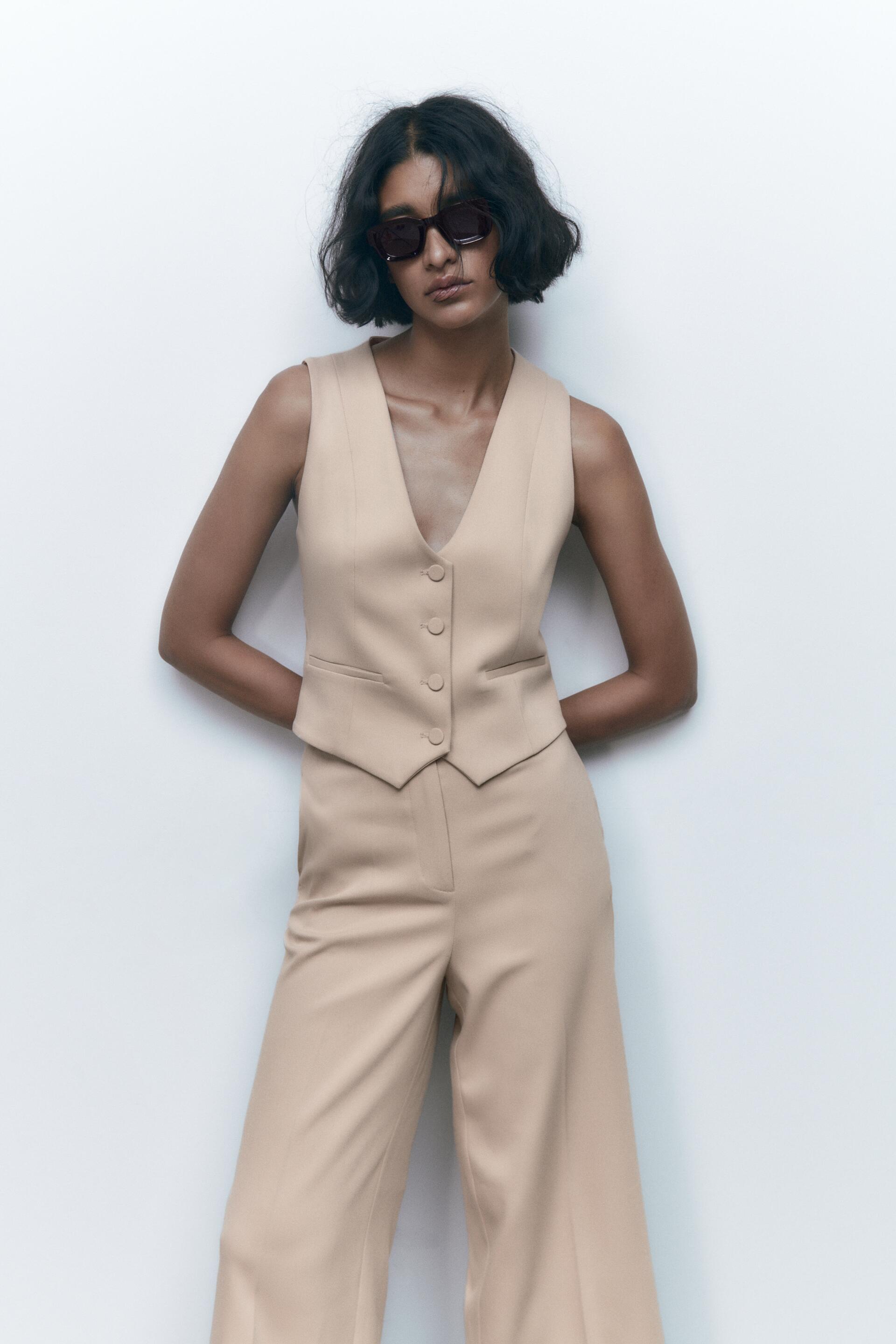 

Жилет женский ZARA 03046360 коричневый XS (доставка из-за рубежа), 03046360