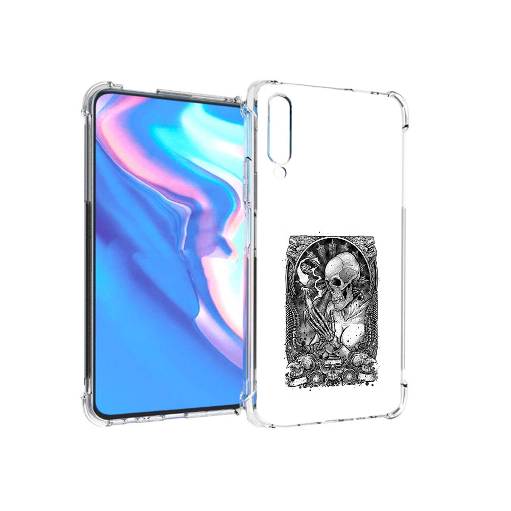 

Чехол MyPads Tocco для Honor 9X Pro девушка скелет, Прозрачный, Tocco