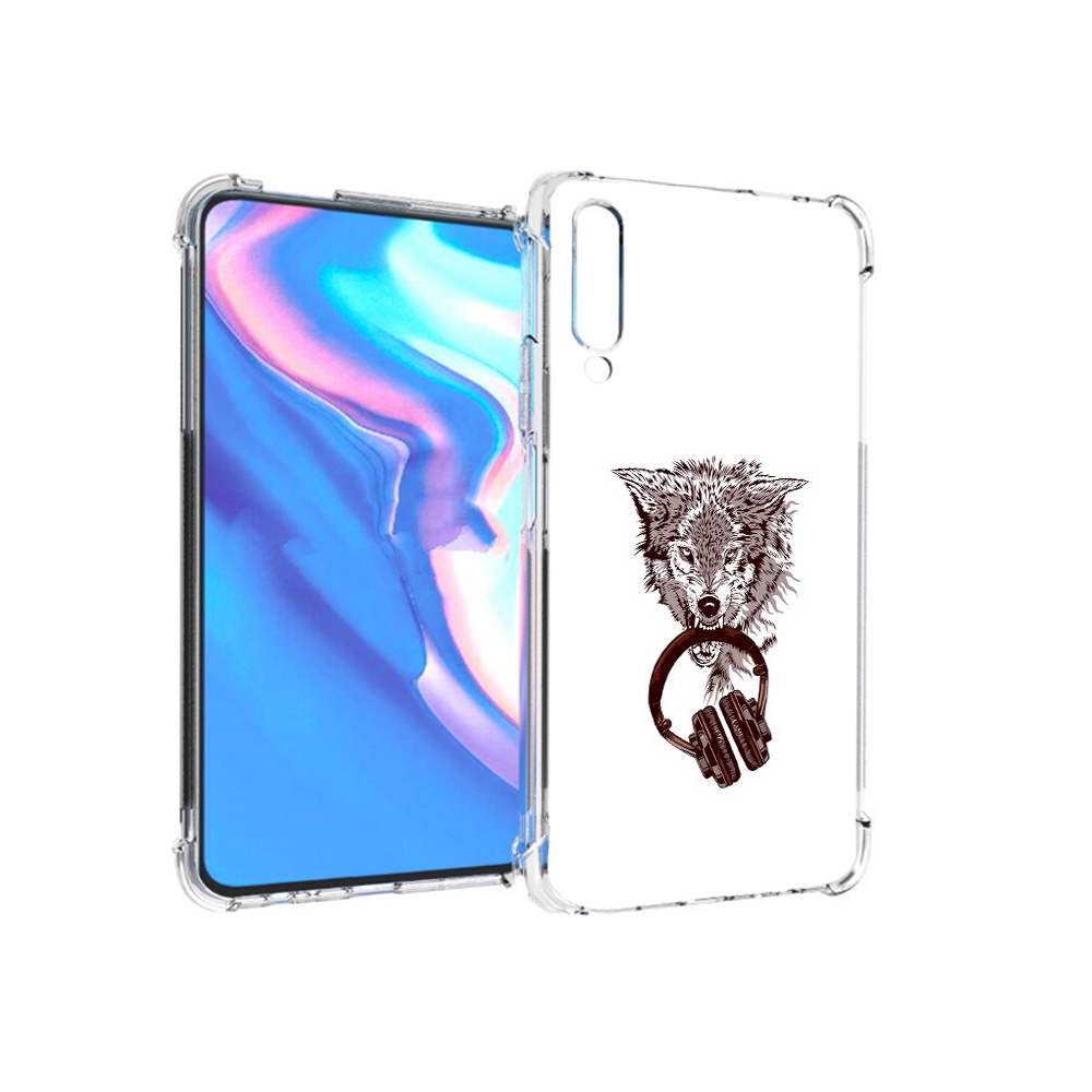 

Чехол MyPads Tocco для Honor 9X Pro дикий волк, Прозрачный, Tocco