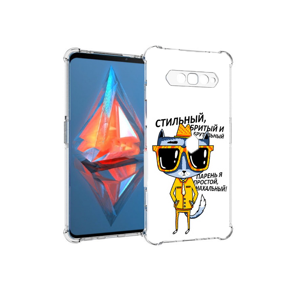 

Чехол MyPads Tocco для Xiaomi Black Shark 4 стильный кот (PT162389.266.625), Прозрачный, Tocco