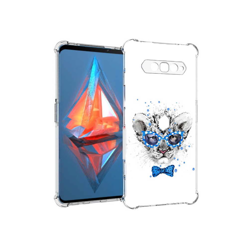 

Чехол MyPads Tocco для Xiaomi Black Shark 4 тигренок с бабочкой (PT162389.266.642), Прозрачный, Tocco