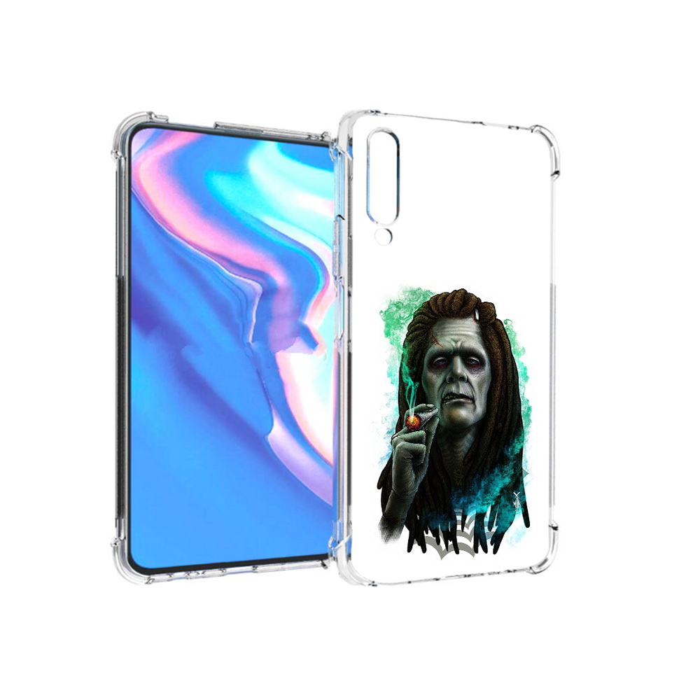 

Чехол MyPads Tocco для Honor 9X Pro зеленый мужчина с сигаретой, Прозрачный, Tocco