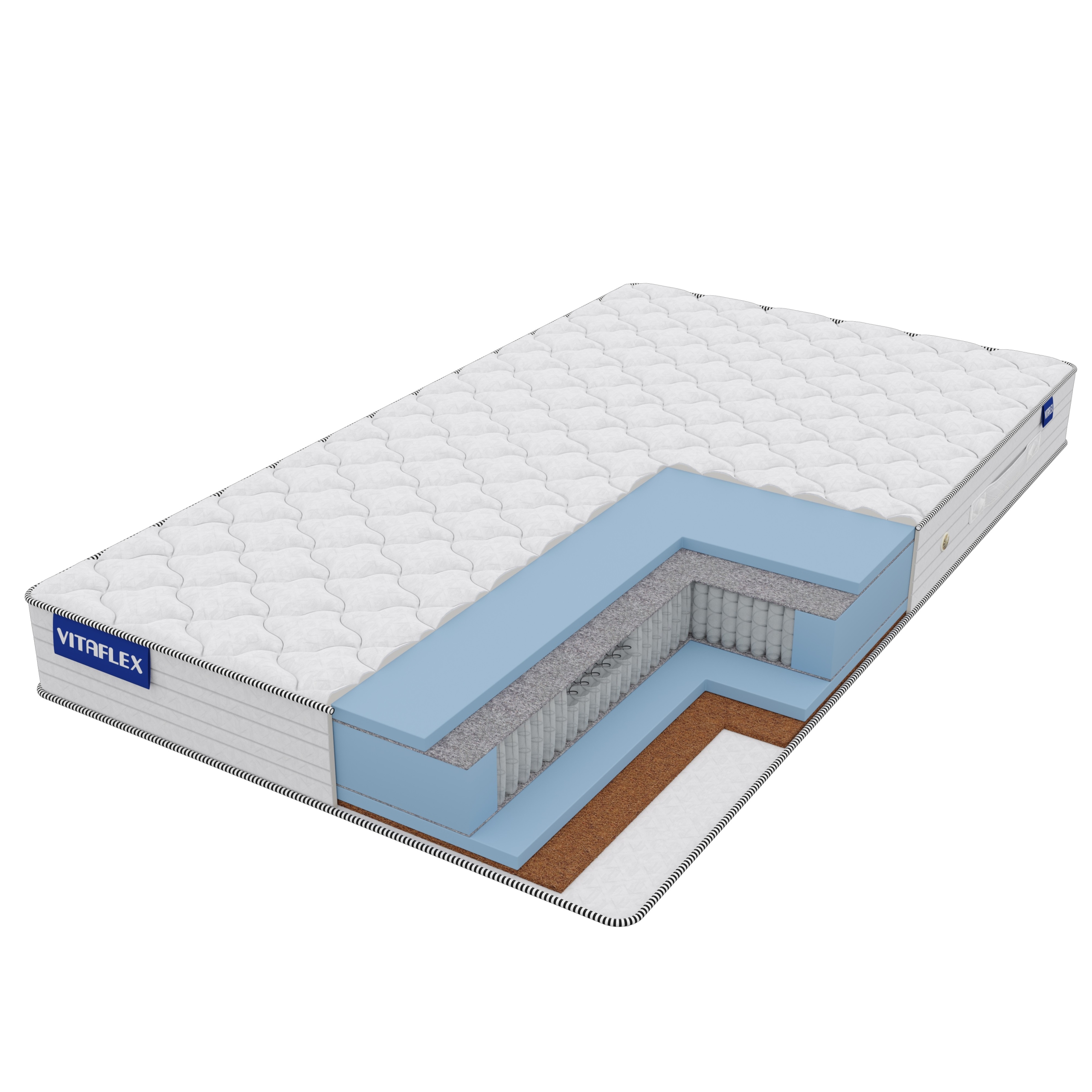 

Матрас Vitaflex Classic Foam-Middle S1000 100х175, Белый, Foam-Middle S1000