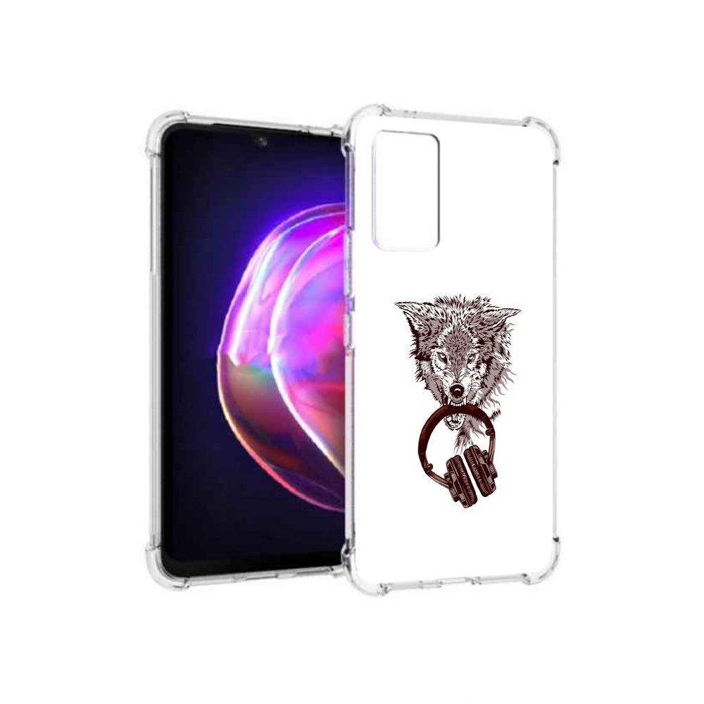 

Чехол MyPads Tocco для Vivo V21 дикий волк (PT161781.395.325), Прозрачный, Tocco