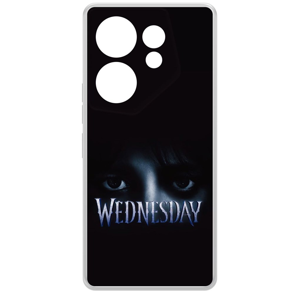 

Чехол-накладка Krutoff Clear Case Уэнсдей Аддамс - Логотип для Tecno Camon 20 Premier, Прозрачный