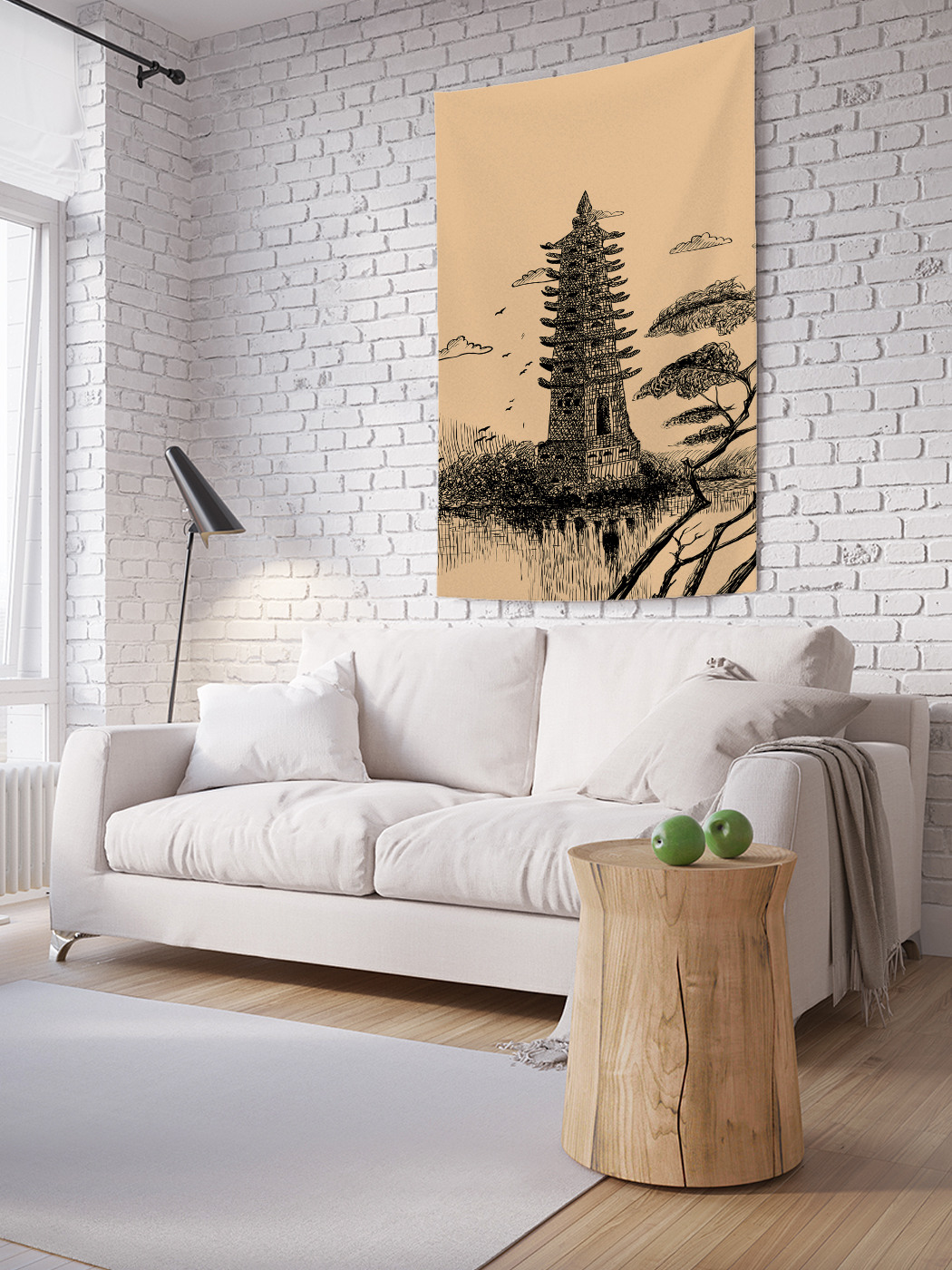 

Вертикальное фотопанно на стену JoyArty Древний японский храм 150x200 см, Древний японский храм