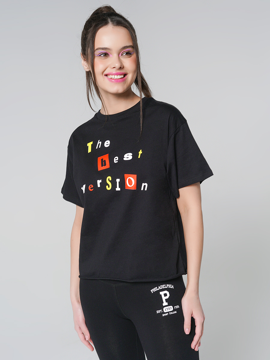 

Футболка женская ТВОЕ 87389 черная XS, 87389