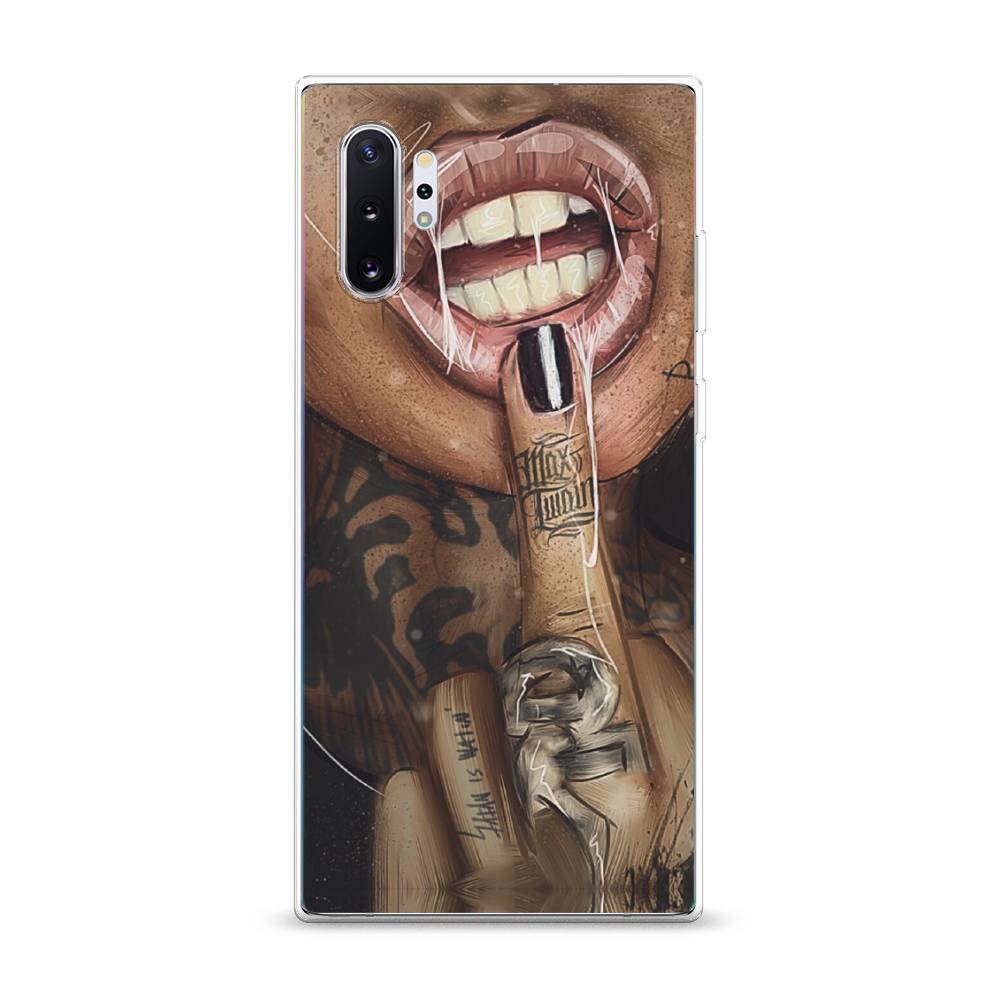

Чехол Awog на Samsung Galaxy Note 10 + "Девушка с татуировками", Разноцветный, 28550-9