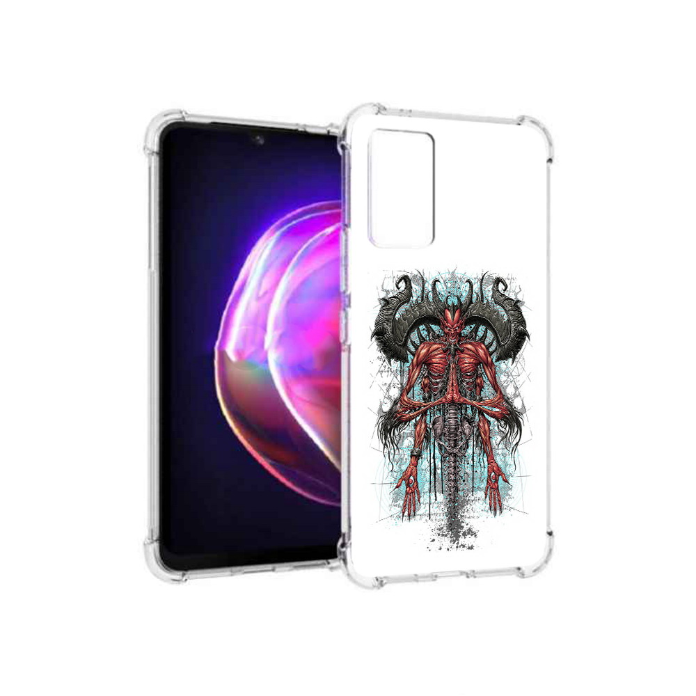 

Чехол MyPads Tocco для Vivo V21 дьявол (PT161781.395.340), Прозрачный, Tocco