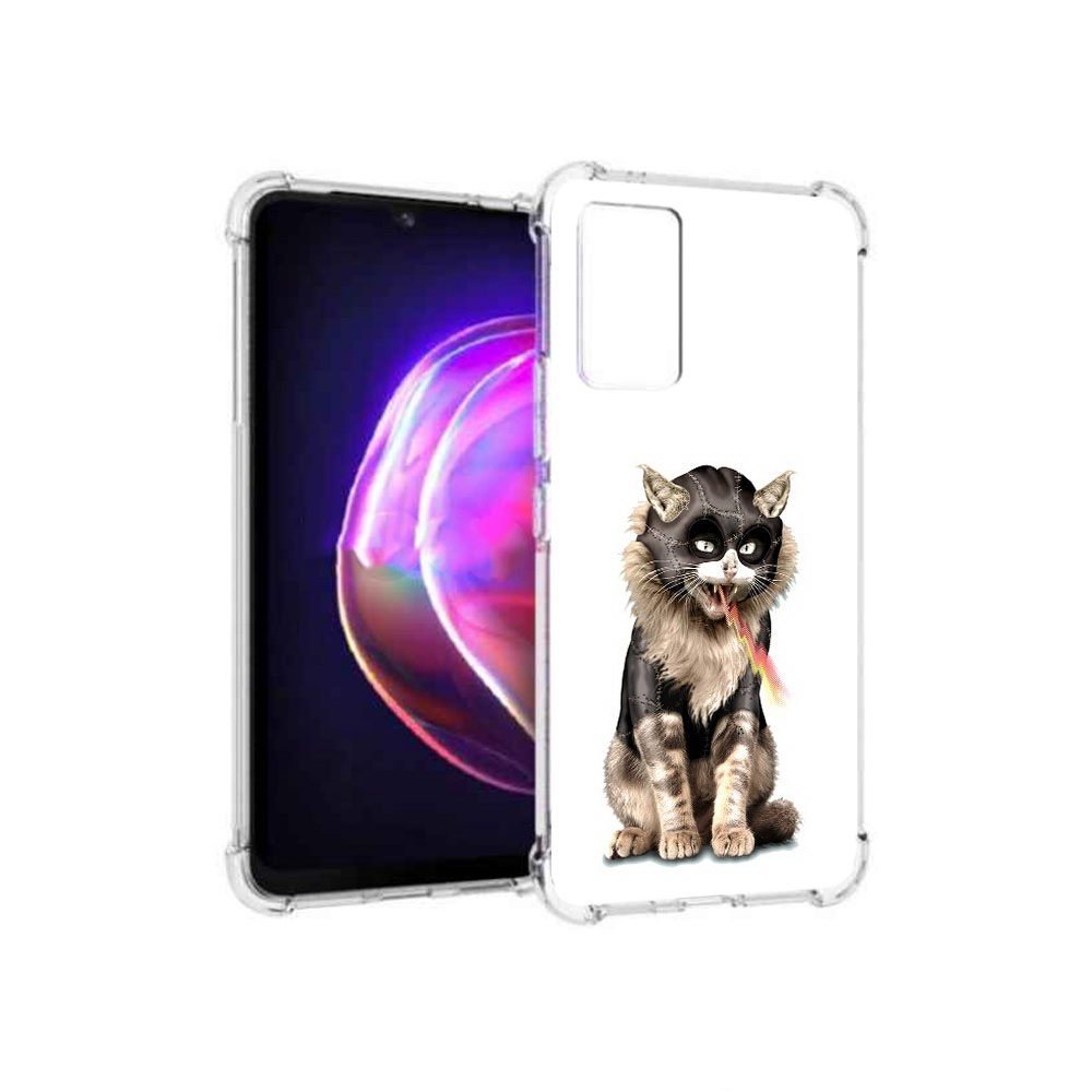 

Чехол MyPads Tocco для Vivo V21 дьяволский кот (PT161781.395.341), Прозрачный, Tocco