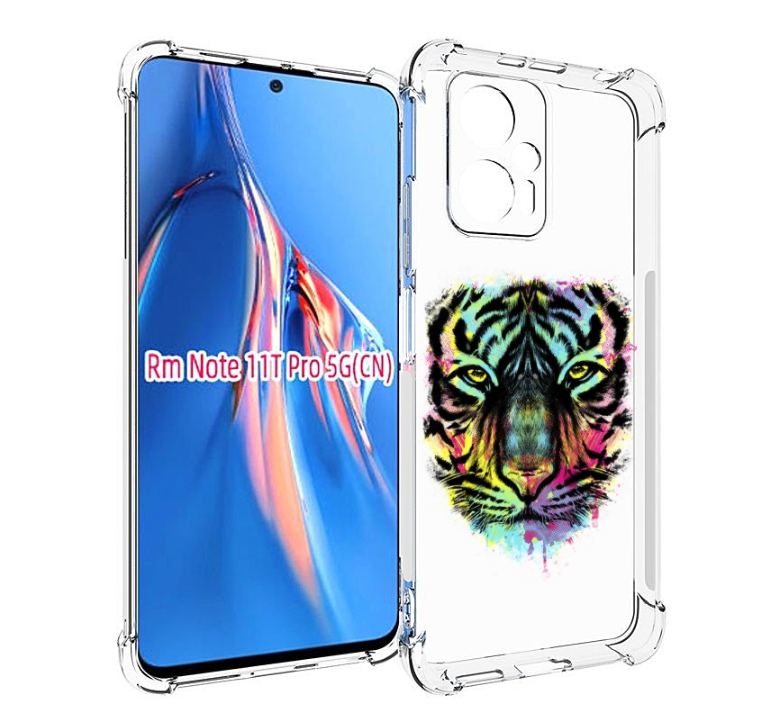 

Чехол MyPads Тигр 1 для Xiaomi Redmi Note 11T Pro / 11T Pro Plus / Poco X4 GT противоуд..., Прозрачный, Tocco