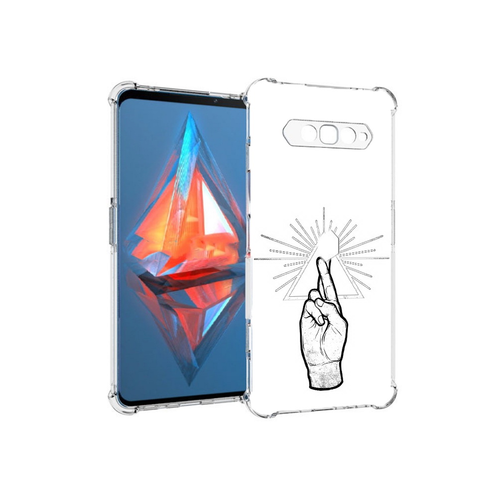 

Чехол MyPads Tocco для Xiaomi Black Shark 4 черно белая рука (PT162389.266.681), Прозрачный, Tocco