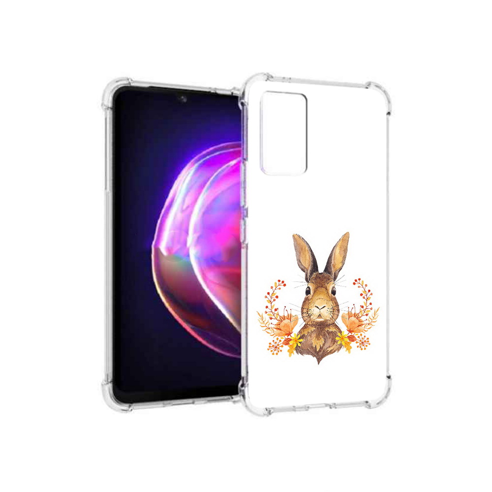 

Чехол MyPads Tocco для Vivo V21 зайка в цветах (PT161781.395.349), Прозрачный, Tocco