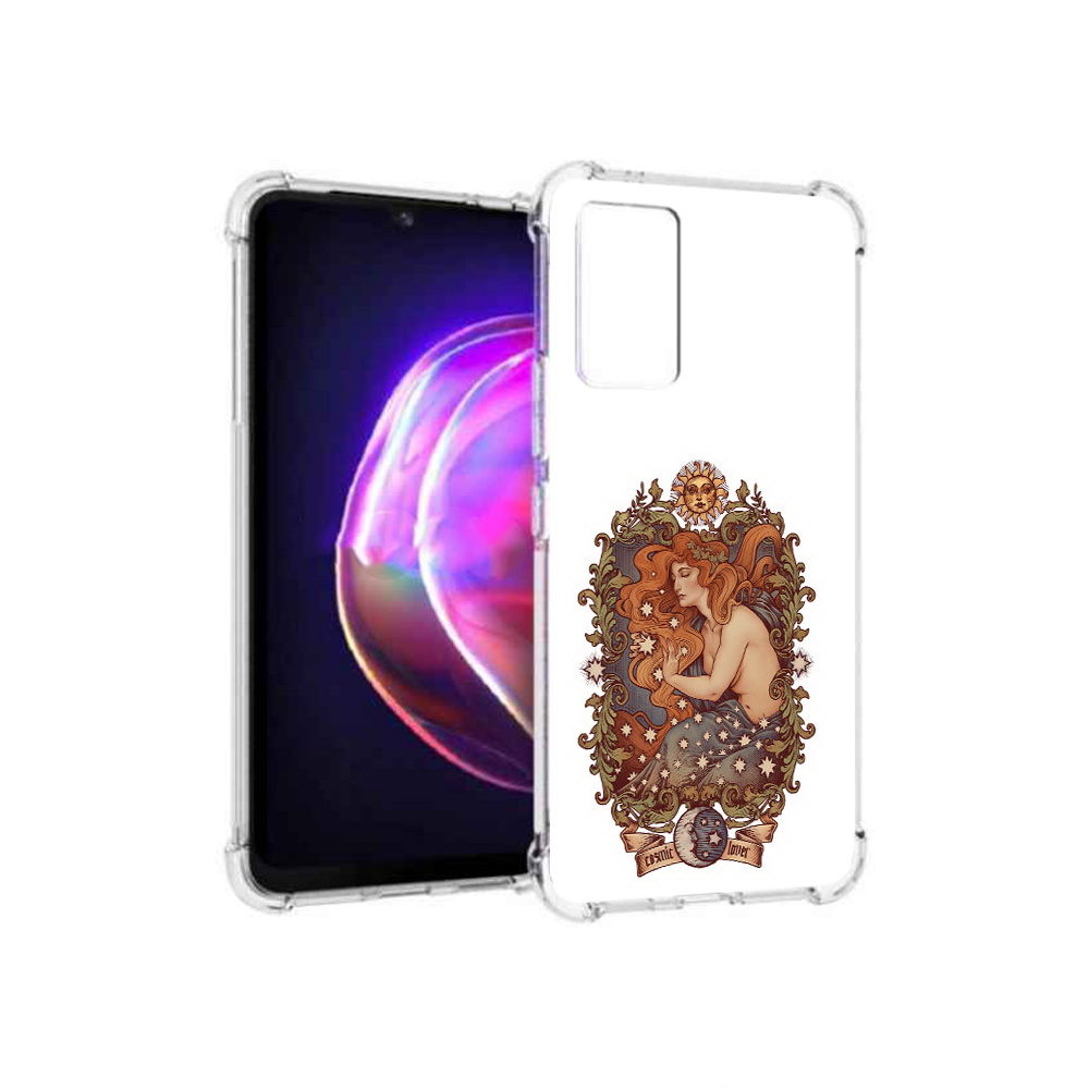 

Чехол MyPads Tocco для Vivo V21 звездная девушка абстракция (PT161781.395.351), Прозрачный, Tocco