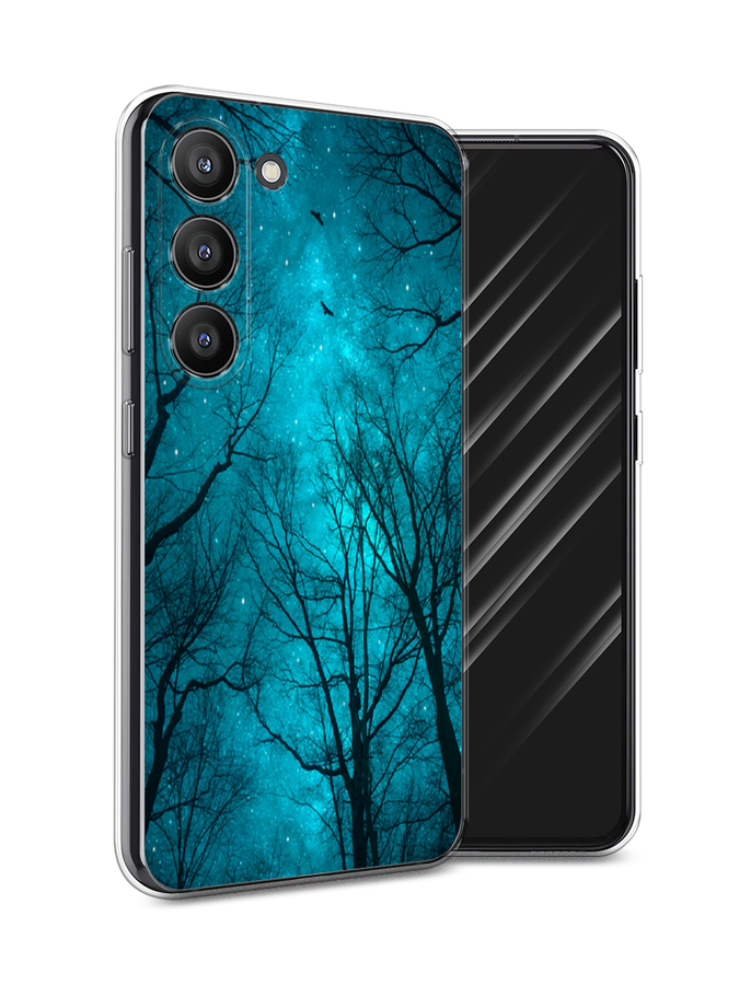

Чехол Awog на Samsung Galaxy S23 5G "Сказочный лес", Черный;голубой, 2107350-4