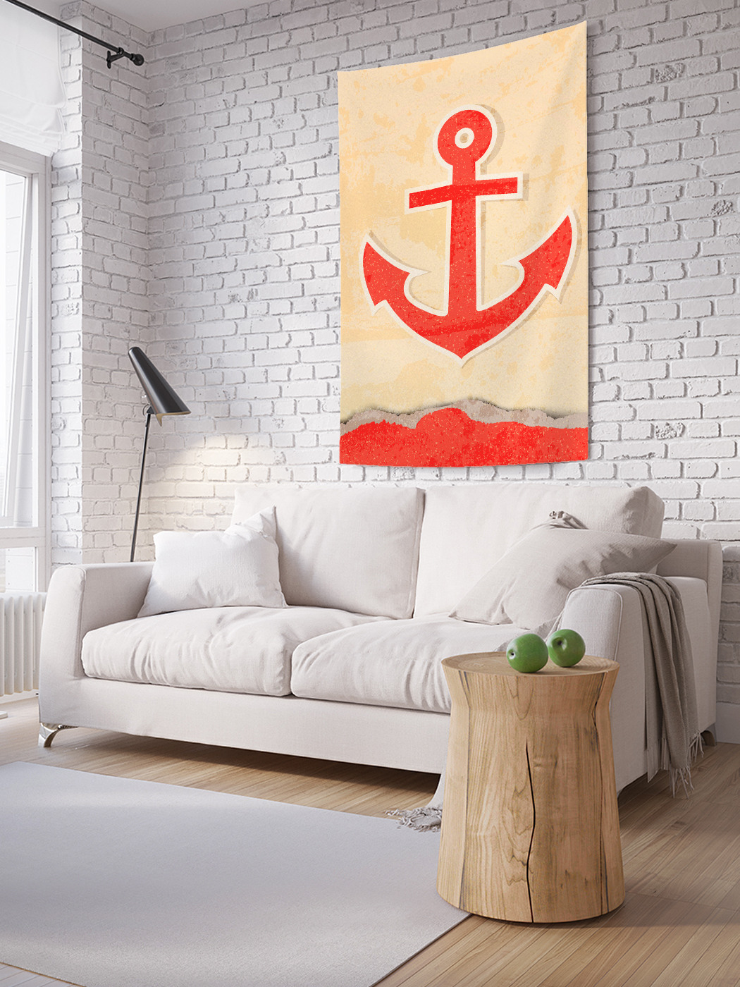 

Вертикальное фотопанно на стену JoyArty Яркий якорь 150x200 см, Яркий якорь