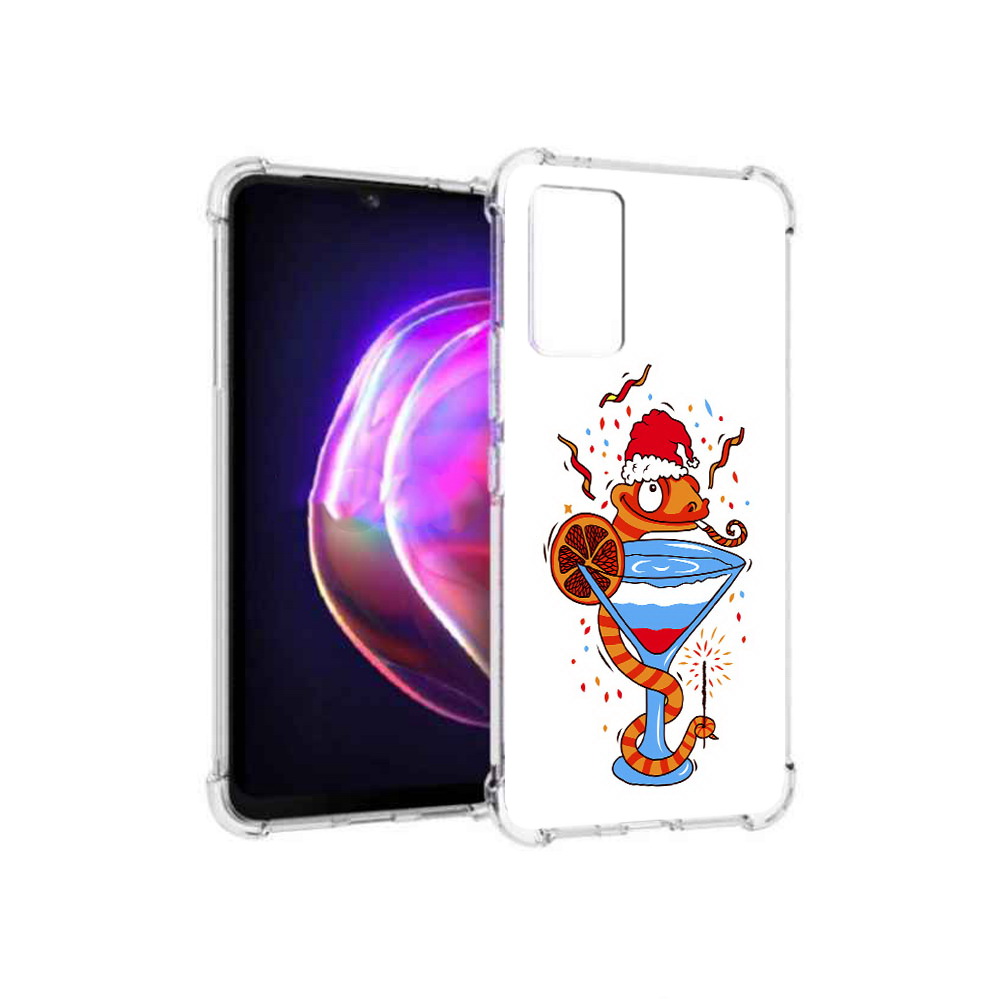 

Чехол MyPads Tocco для Vivo V21 змейка (PT161781.395.364), Прозрачный, Tocco