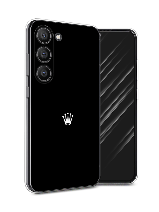 

Чехол Awog на Samsung Galaxy S23 5G "Белая корона для черном фоне", Черный, 2107350-7