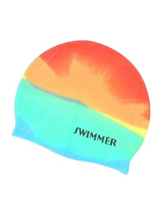 фото Шапочка для плавания набор 2 шт цветная nobrand