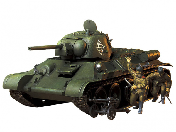 фото Модель tamiya 1/35 танк т-34, производства челябинского тракторного завода 1943 г. 35149