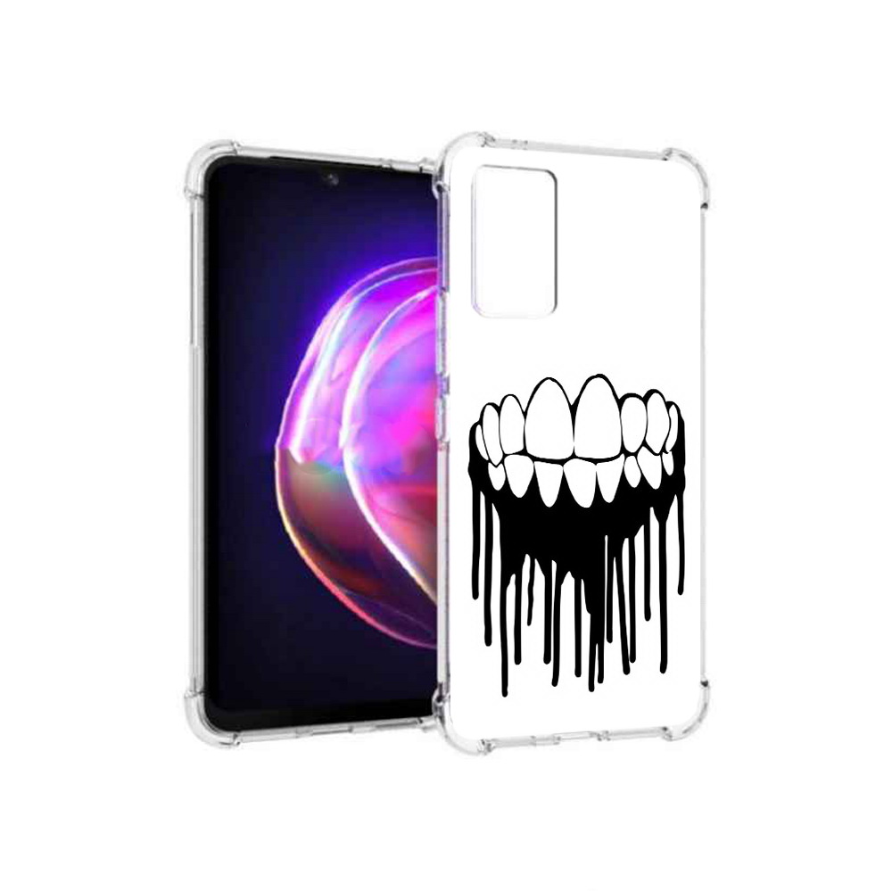 

Чехол MyPads Tocco для Vivo V21 зубы (PT161781.395.372), Прозрачный, Tocco