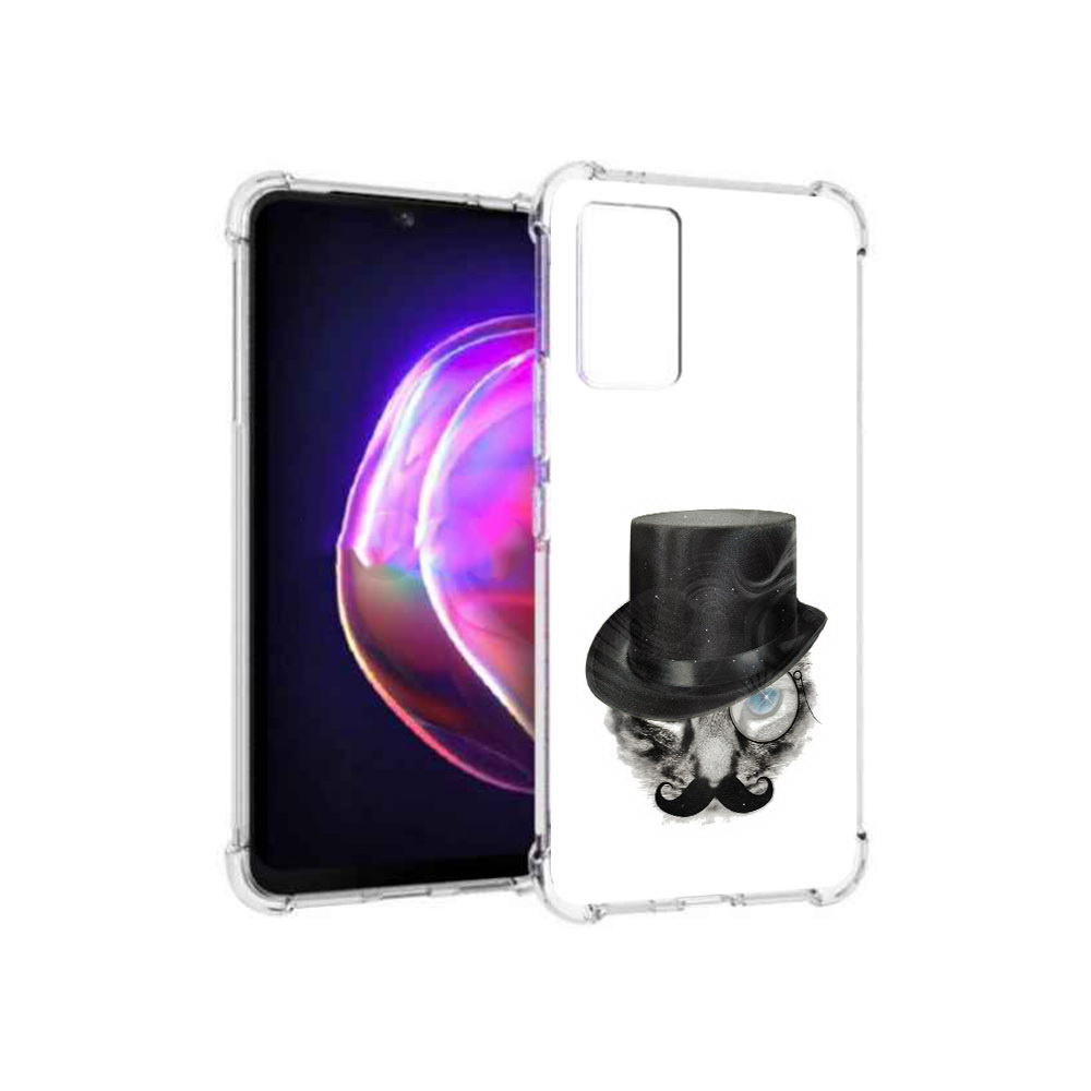 

Чехол MyPads Tocco для Vivo V21 интелегентный кот (PT161781.395.378), Прозрачный, Tocco