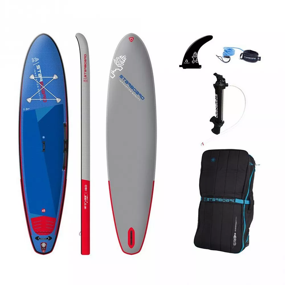 SUP-борд Starboard iGO Deluxe Dc 12.0x33x6, 366x84x15 см, комплект