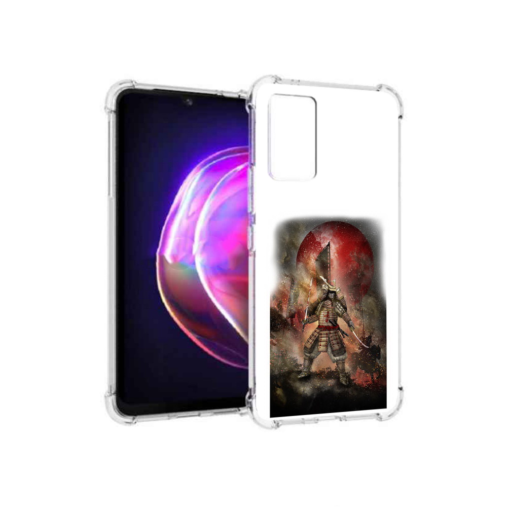

Чехол MyPads Tocco для Vivo V21 китайскийвоин (PT161781.395.388), Прозрачный, Tocco