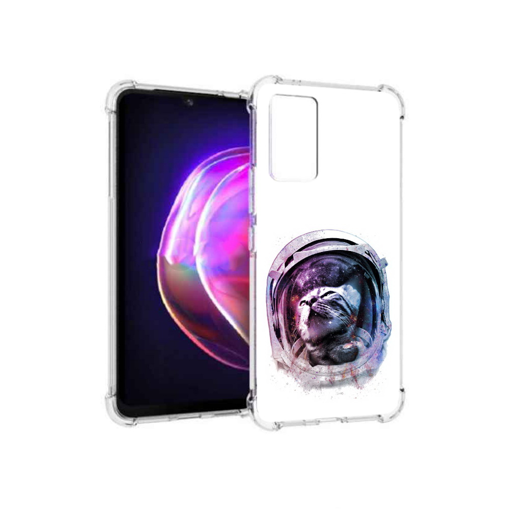 

Чехол MyPads Tocco для Vivo V21 кот в шлеме (PT161781.395.396), Прозрачный, Tocco