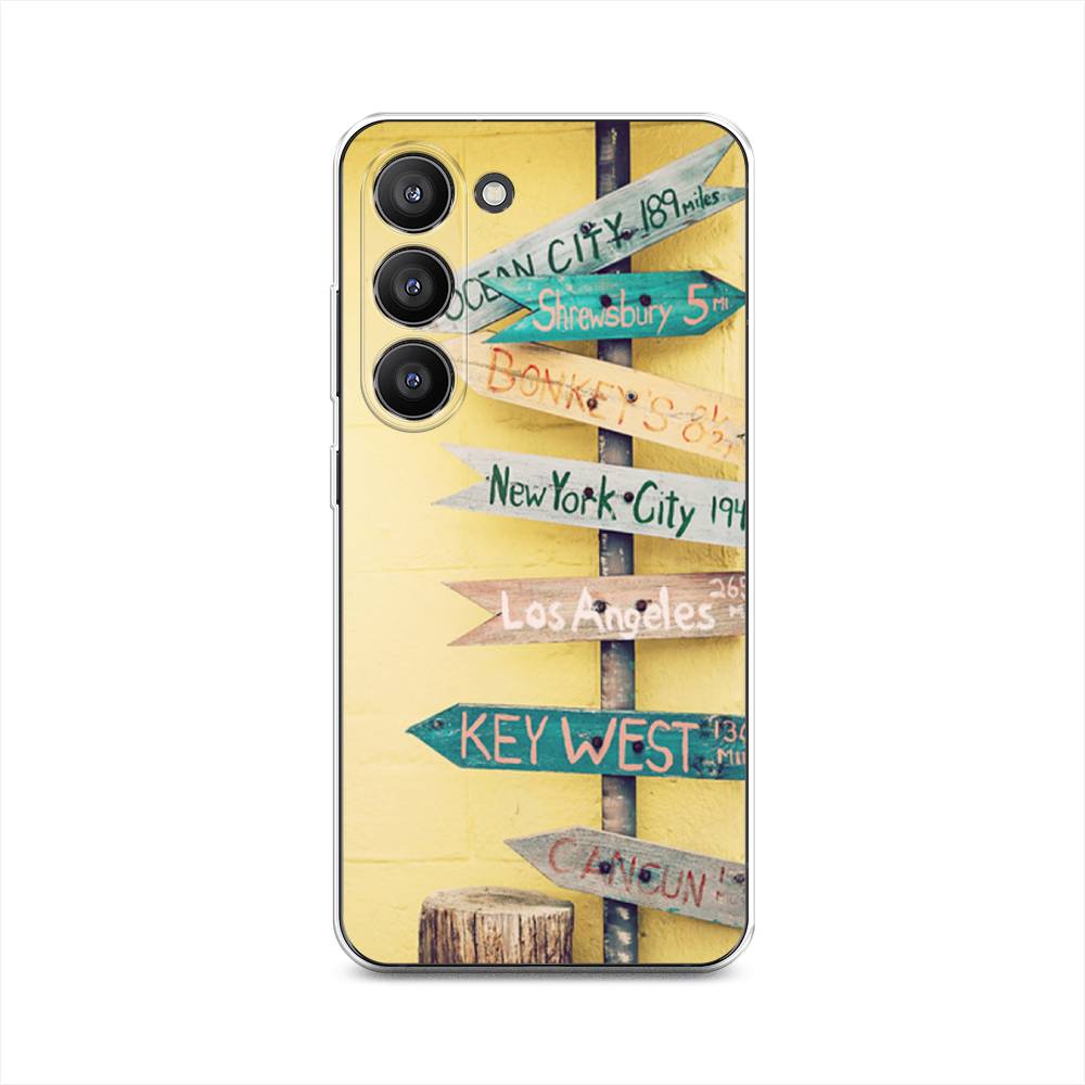 

Чехол Awog на Samsung Galaxy S23 5G "Нулевой километр", Желтый, 2107350-4