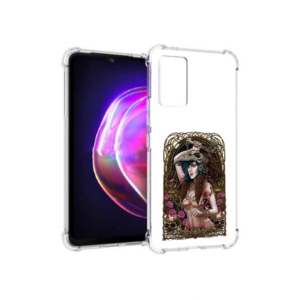 

Чехол MyPads Tocco для Vivo V21 красивая девушка рисунок (PT161781.395.407), Прозрачный, Tocco