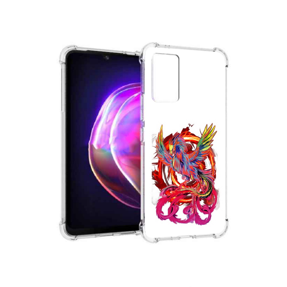 

Чехол MyPads Tocco для Vivo V21 красочный феникс (PT161781.395.414), Прозрачный, Tocco
