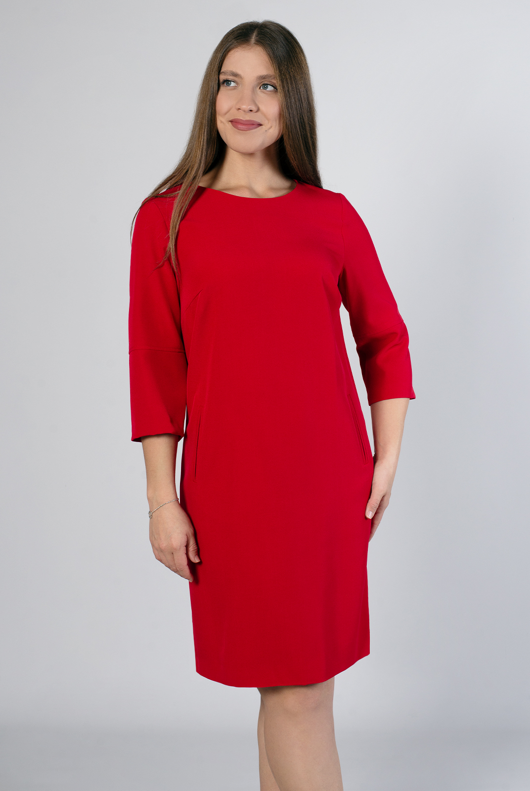 Платье женское Mila Bezgerts 1390А красное 56 RU 3902₽