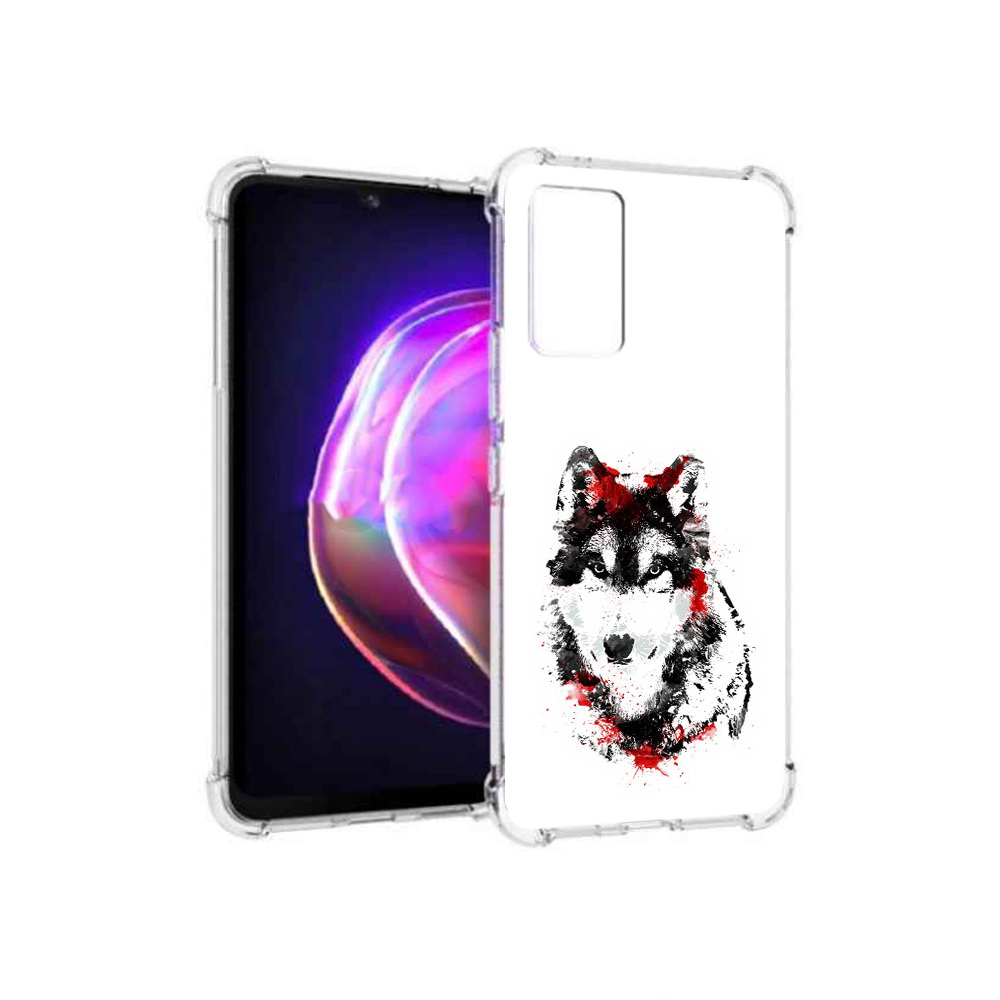 

Чехол MyPads Tocco для Vivo V21 кровавый волк (PT161781.395.416), Прозрачный, Tocco