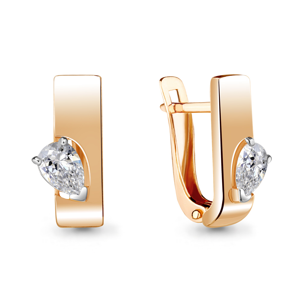 

Серьги из серебра с фианитом Aquamarine 48455_925_з, 48455_925_з