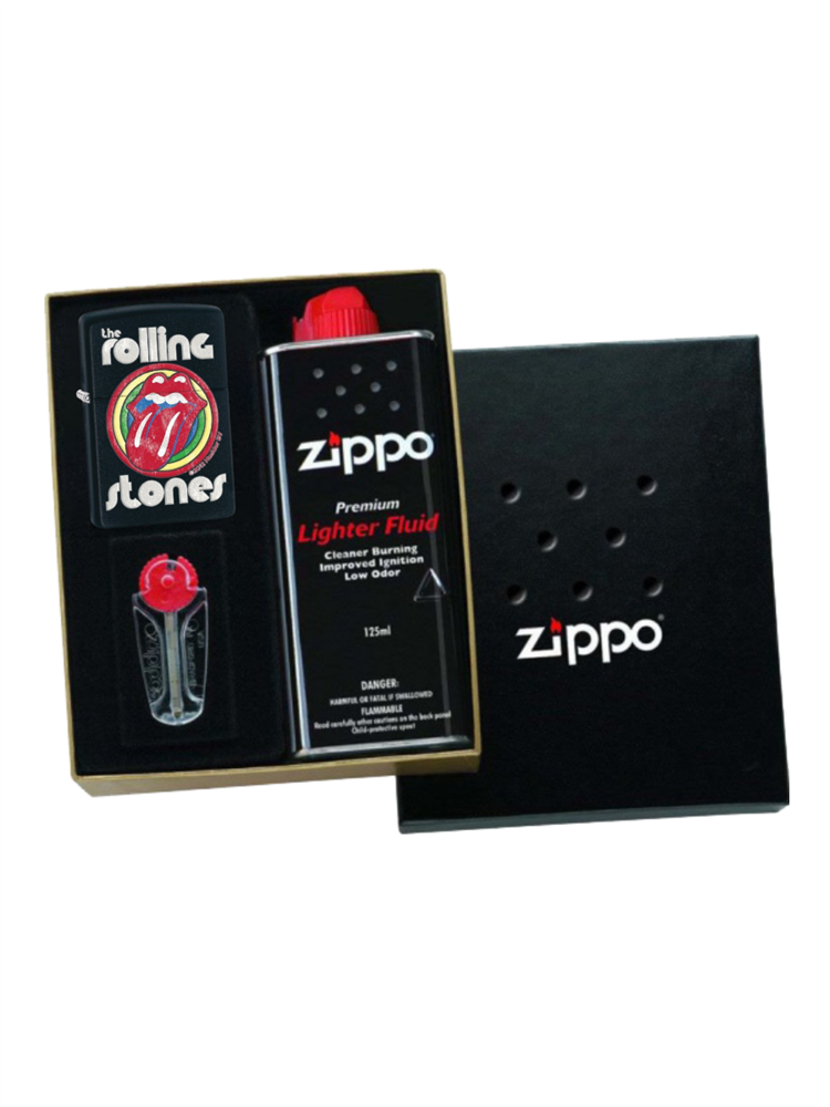 

Подарочный набор MUSIC #4, Черный, Зажигалка Zippo Rolling Stones 28630