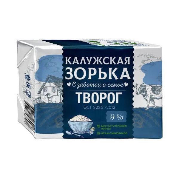 

Творог Свое Калужское 9% 180 г