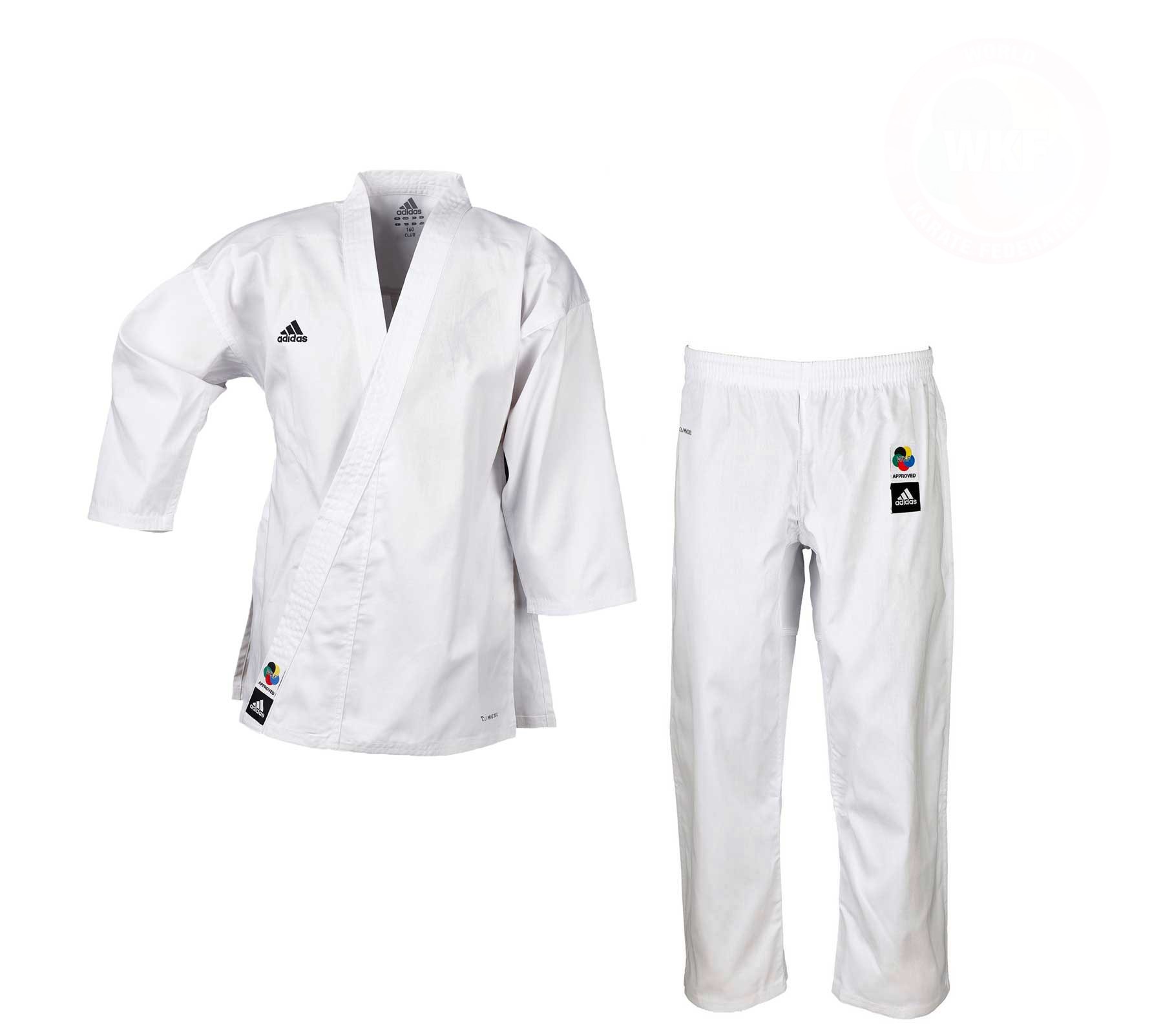 Кимоно для карате Adidas Club Climacool WKF белое, 170 см