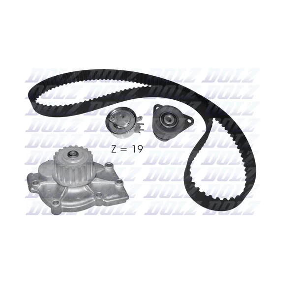 

Водяной насос + комплект зубчатого ремня DOLZ kd115