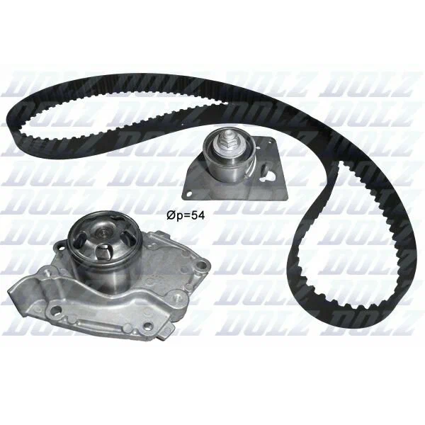 

Водяной насос + комплект зубчатого ремня DOLZ kd128