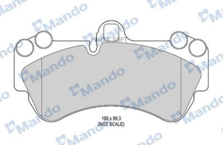 

Тормозные колодки Mando передние MBF015783