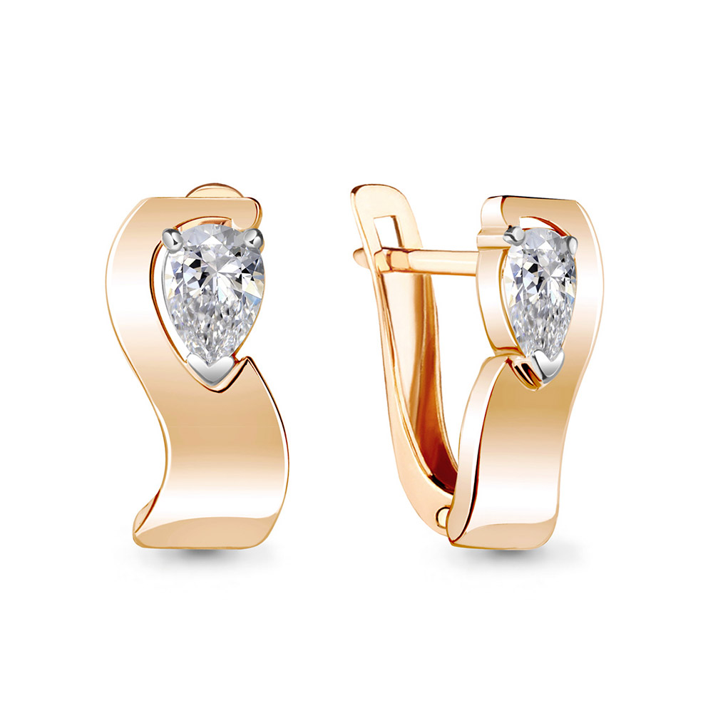 

Серьги из серебра с фианитом Aquamarine 48457_925_з, 48457_925_з