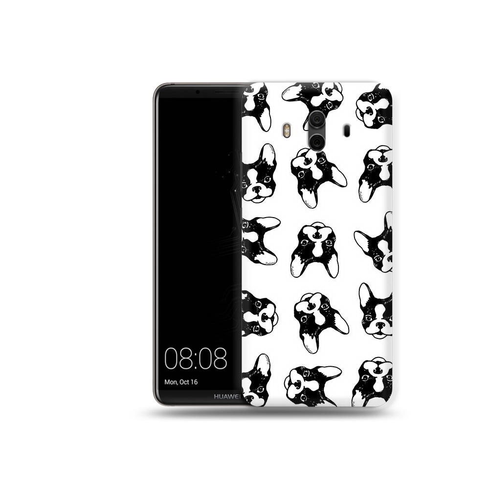 

Чехол MyPads Tocco для Huawei Mate 10 черно белые собачки (PT88364.53.683), Прозрачный, Tocco