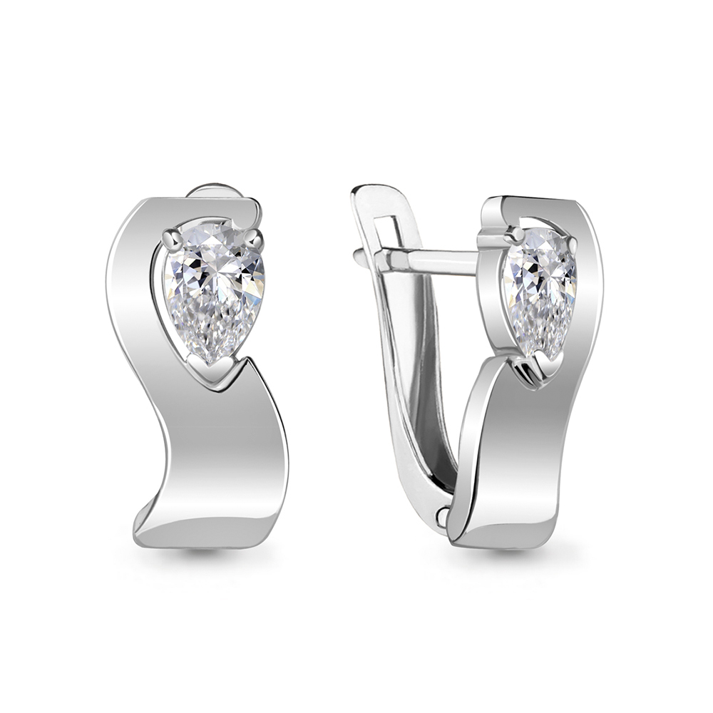 

Серьги из серебра с фианитом Aquamarine 48457_925_р, 48457_925_р