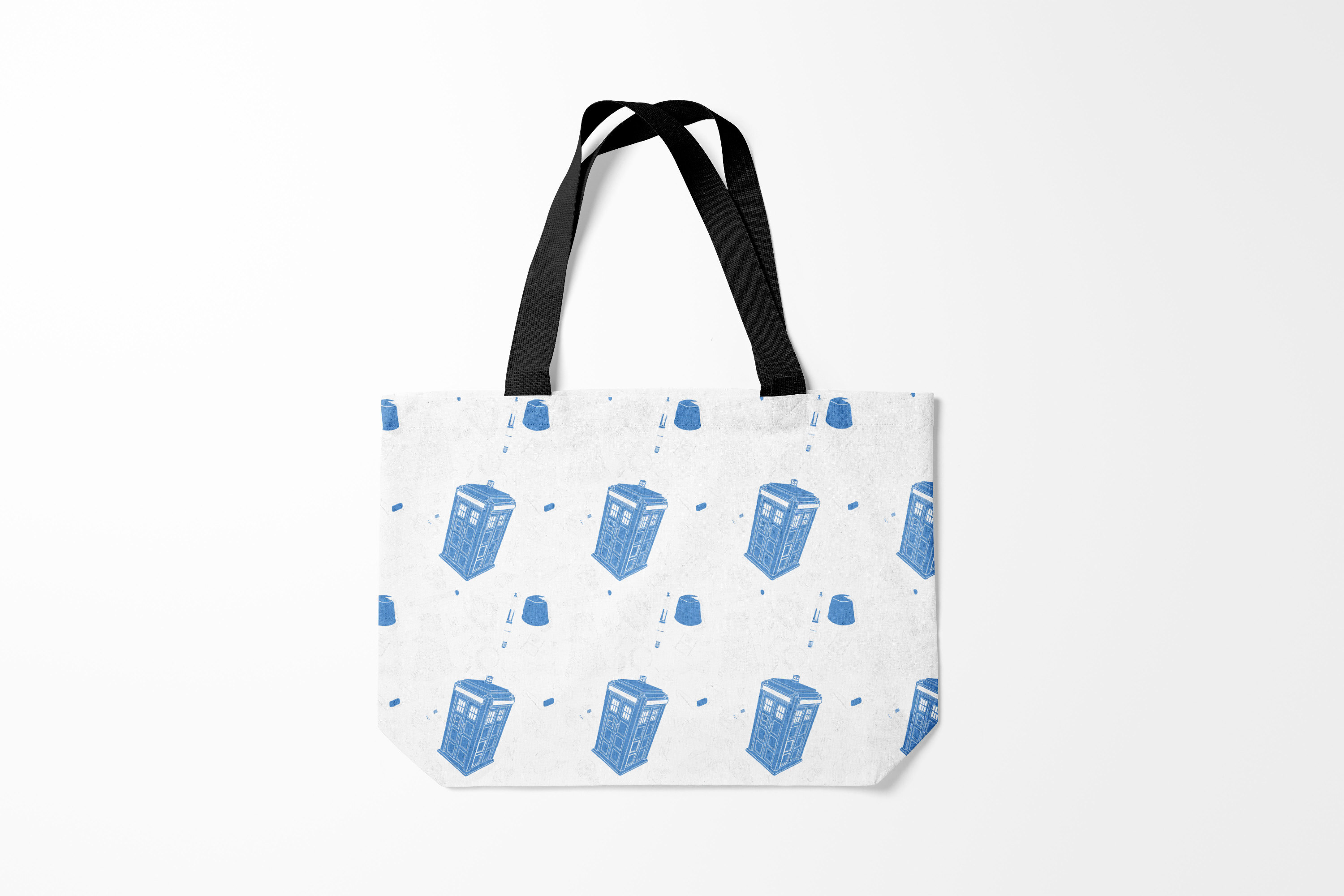 

Сумка шoппер унисекс Burnettie Doctor Who ТАРДИС, белый, Doctor Who ТАРДИС