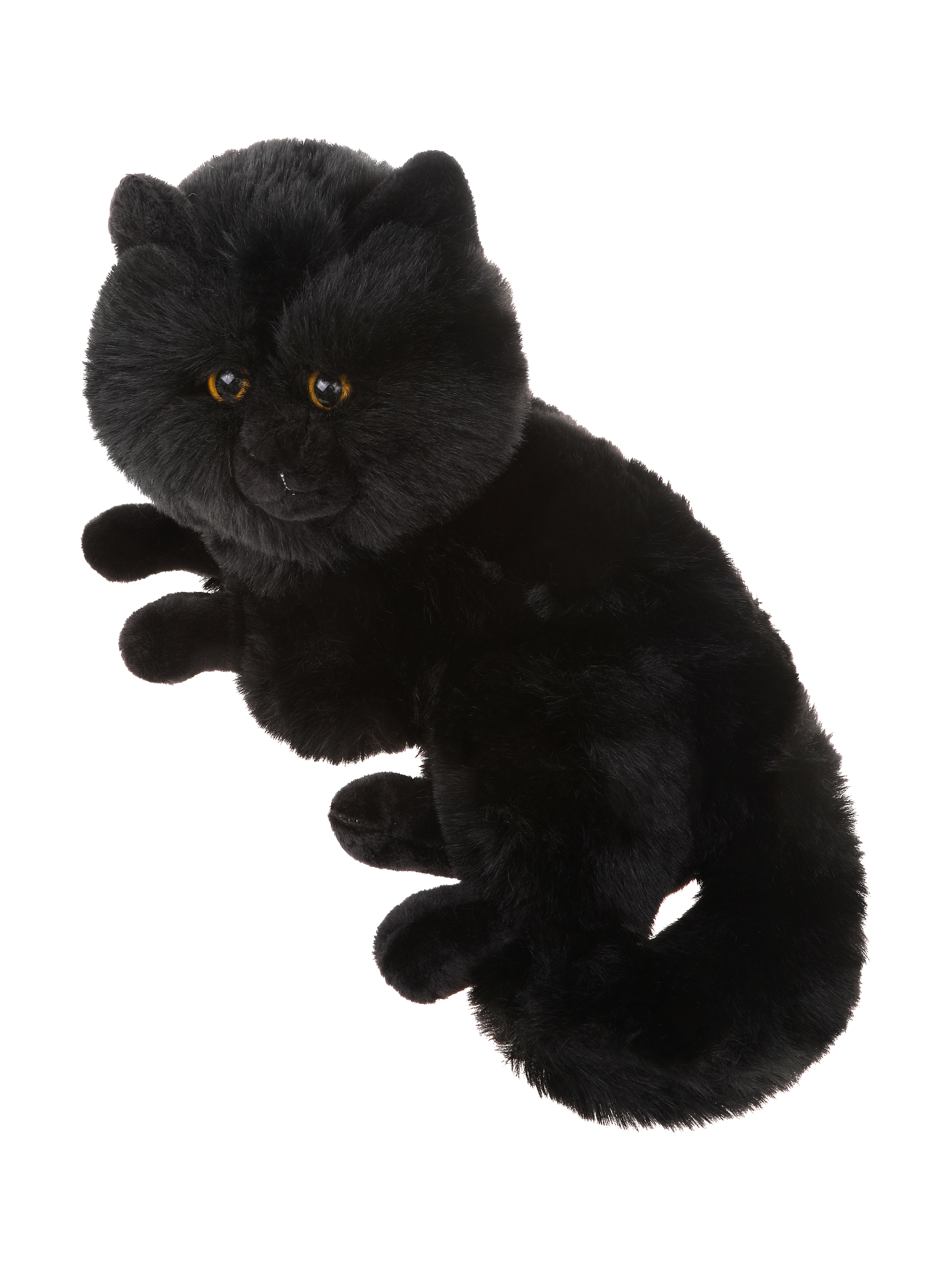 

Мягкая игрушка Fluffy Family Черный кот 30x20см, 682191