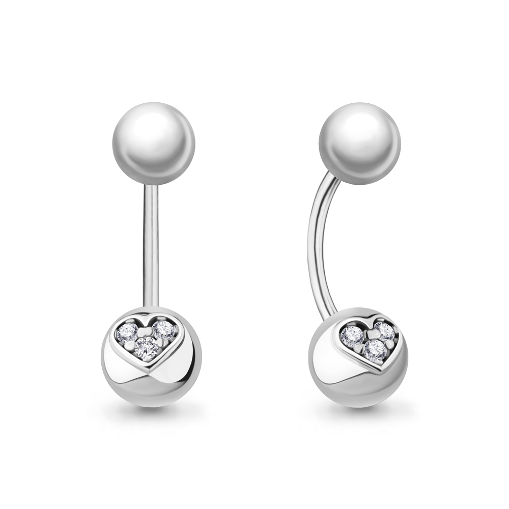 

Серьги джекеты из серебра с фианитом Aquamarine 48461А_925_р, 48461А_925_р